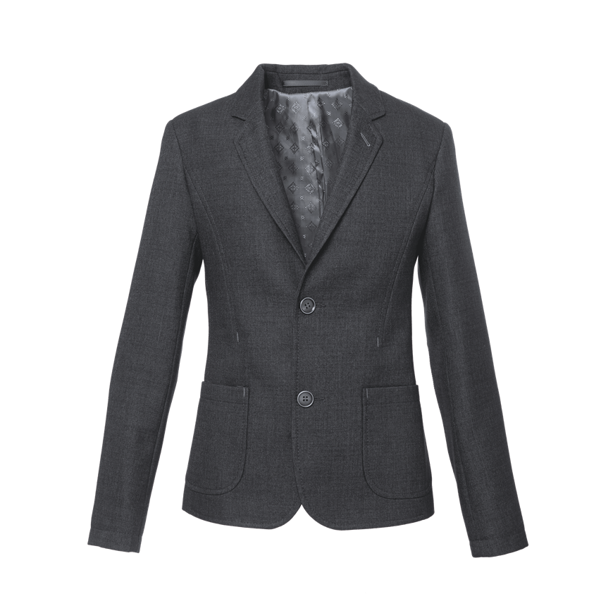 Пиджак мальчиковый ст. шк., модель S Деним АN 2, серый меланж